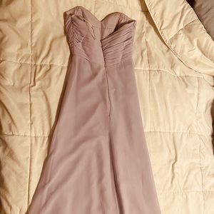 Floor length chiffon dress